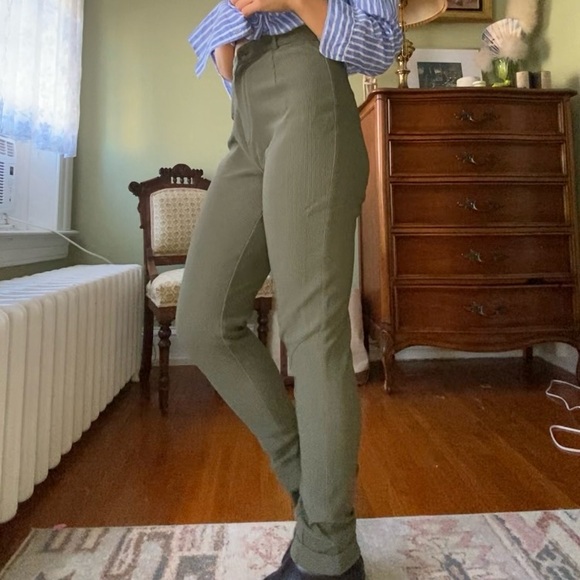 Vintage Stretch Ribbed Riding Pants - Picture 2 of 6